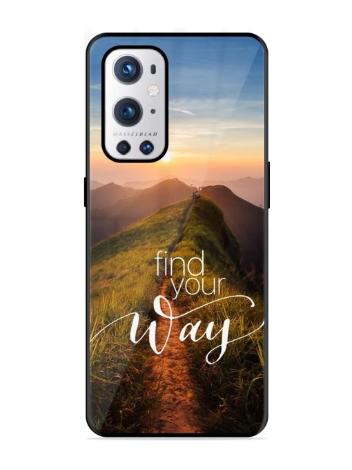 Find Your Way Glossy Metal Phone Cover for Oneplus 9 Pro (5G) Zapvi