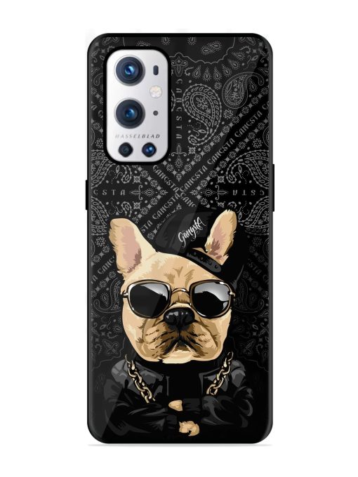 Gangsta Cool Sunmetales Dog Glossy Metal Phone Cover for Oneplus 9 Pro (5G)