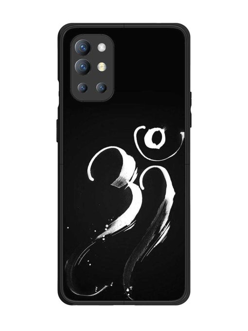 Om Logo Glossy Metal Phone Cover for Oneplus 9R (5G)