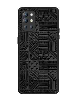 Seamless Pattern Glossy Metal Phone Cover for Oneplus 9R (5G)
