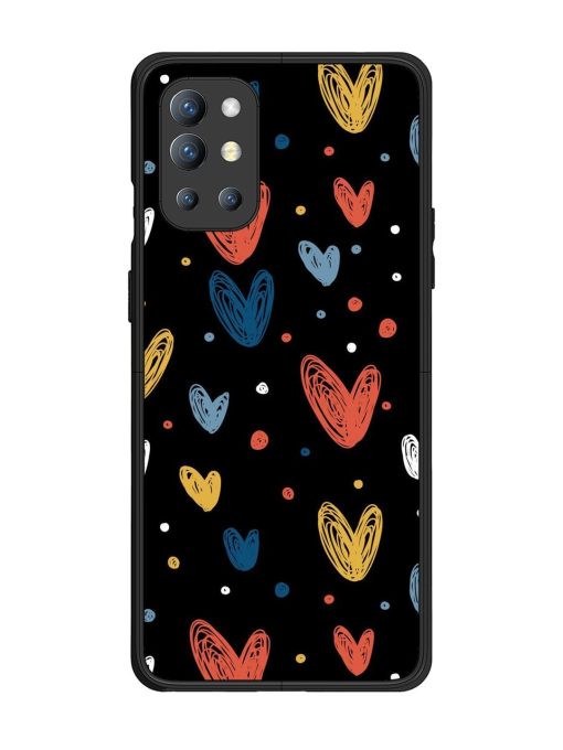 Happy Valentines Day Glossy Metal TPU Phone Cover for Oneplus 9R (5G) Zapvi