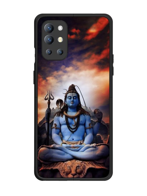 Jai Jai Shiv Glossy Metal Phone Cover for Oneplus 9R (5G)