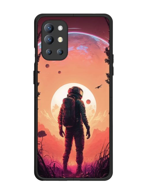 Red Sky At Morning Glossy Metal Phone Cover for Oneplus 9R (5G) Zapvi