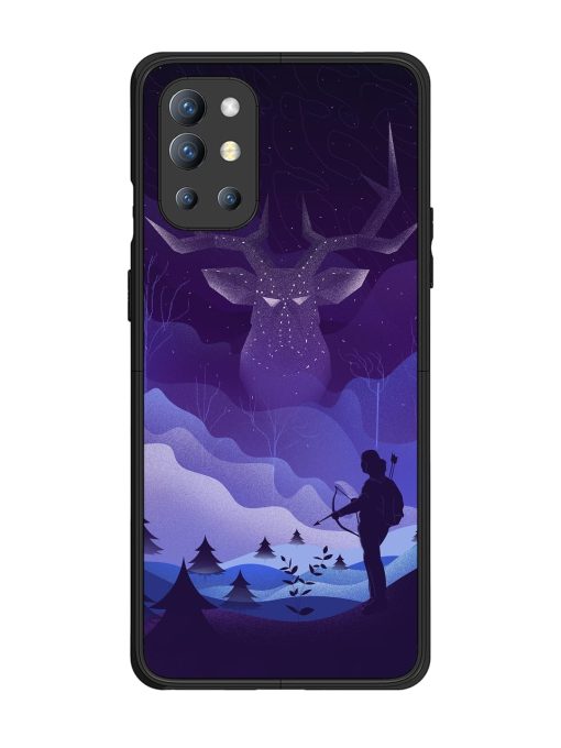 Deer Forest River Glossy Metal Phone Cover for Oneplus 9R (5G) Zapvi