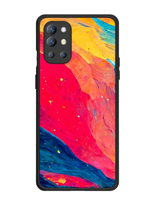 Starry Night Glossy Metal Phone Cover for Oneplus 9R (5G) Zapvi