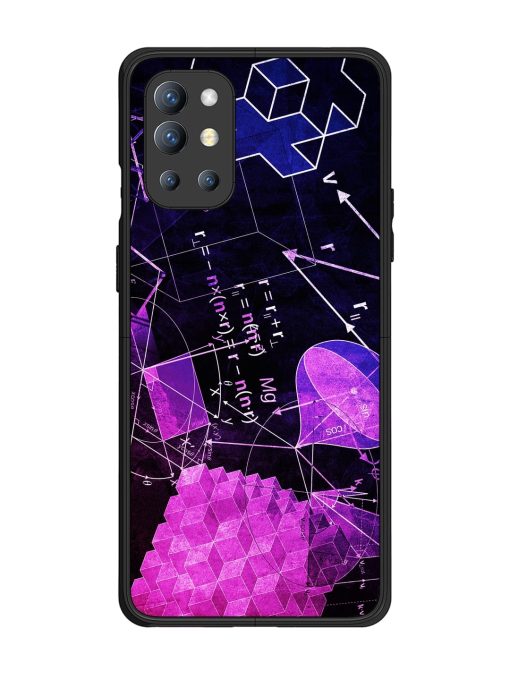 Math Physics Formula Art Glossy Metal Phone Cover for Oneplus 9R (5G) Zapvi