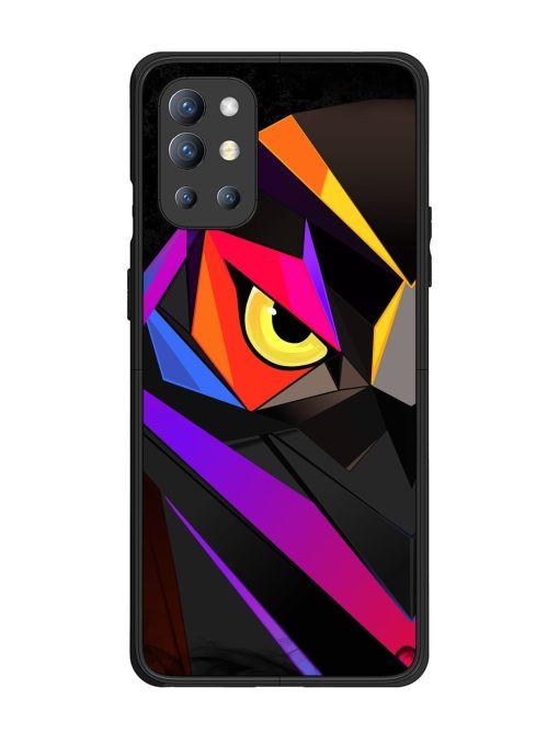 Wpap Owl Glossy Metal Phone Cover for Oneplus 9R (5G) Zapvi