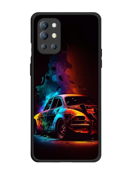 High Classic Car Art Glossy Metal Phone Cover for Oneplus 9R (5G) Zapvi