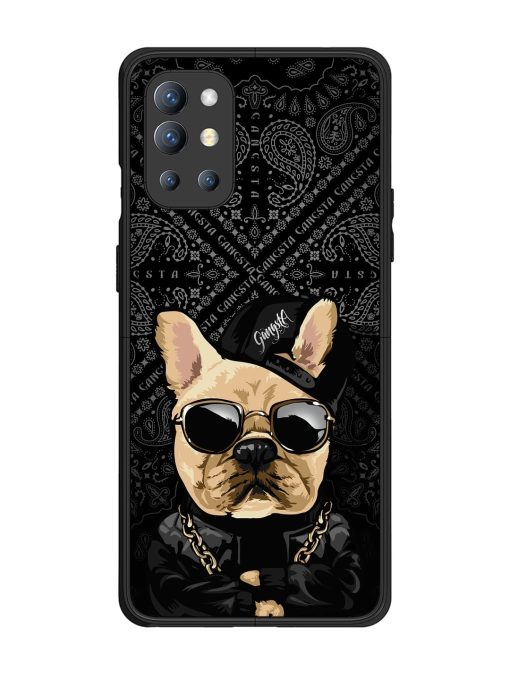 Gangsta Cool Sunmetales Dog Glossy Metal Phone Cover for Oneplus 9R (5G) Zapvi