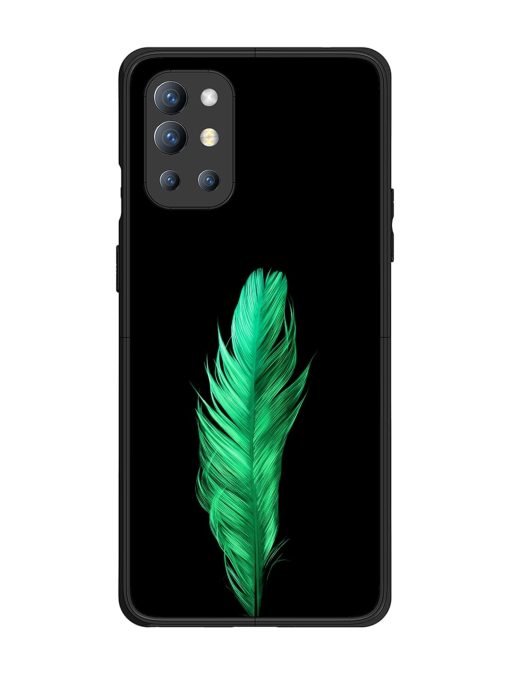 Feather Texture Glossy Metal Phone Cover for Oneplus 9R (5G)