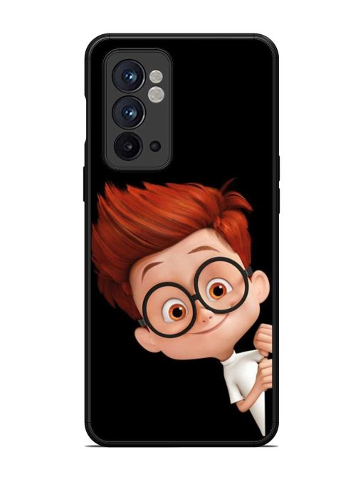 Smart Boy Cartoon Glossy Metal Phone Cover for Oneplus 9RT (5G) Zapvi