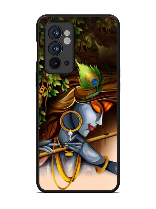 Krishna Glossy Metal Phone Cover for Oneplus 9RT (5G) Zapvi