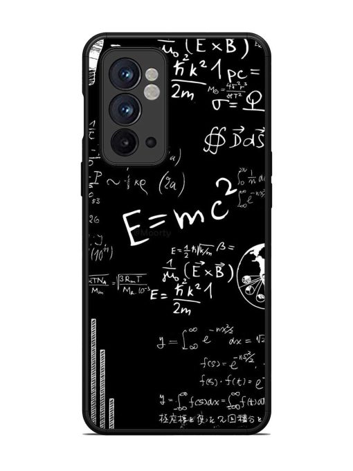 E=Mc2 Mass?Energy Equivalence Glossy Metal Phone Cover for Oneplus 9RT (5G) Zapvi