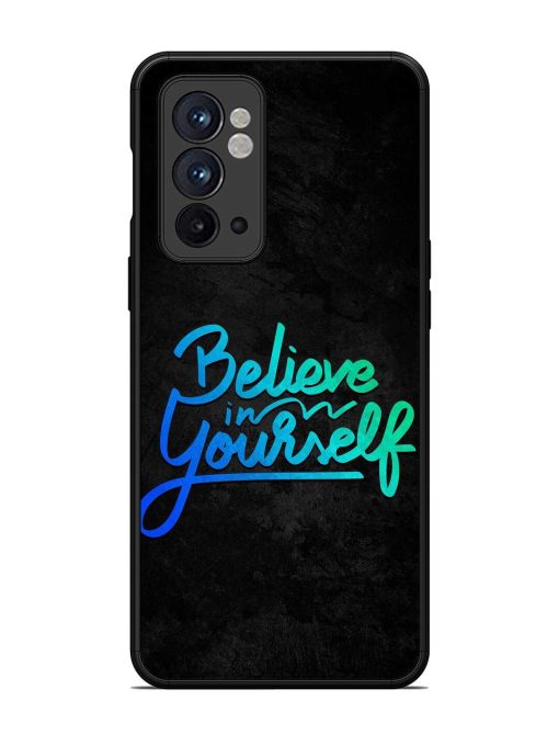 Believe In Yourself Glossy Metal Phone Cover for Oneplus 9RT (5G) Zapvi