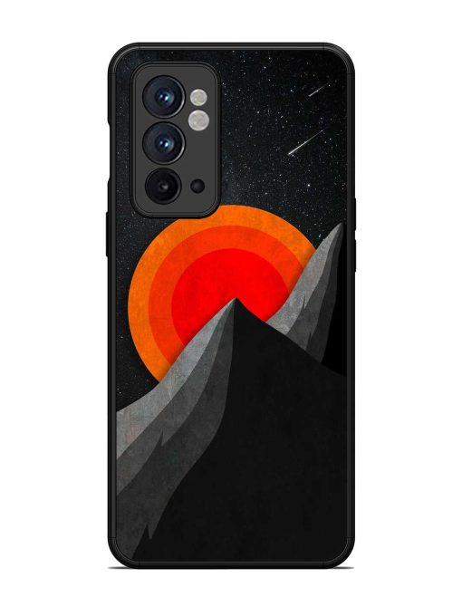 Black Mountain Glossy Metal Phone Cover for Oneplus 9RT (5G) Zapvi