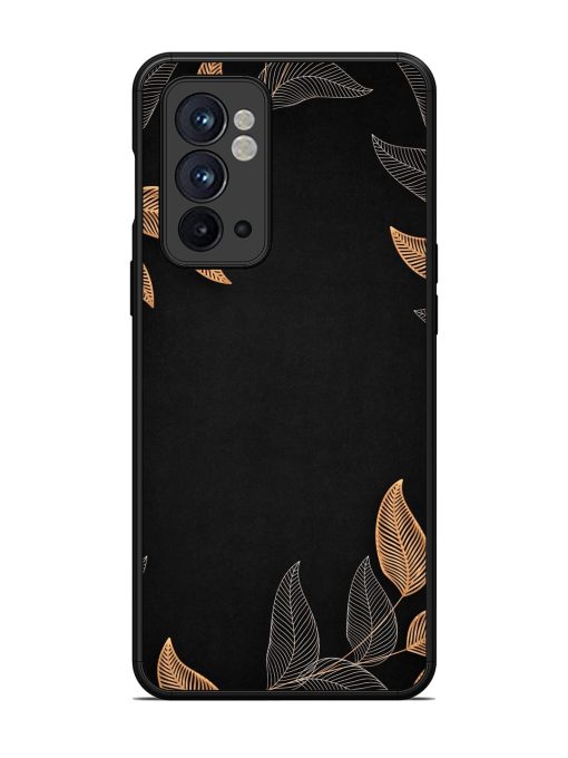 Foliage Art Glossy Metal Phone Cover for Oneplus 9RT (5G) Zapvi