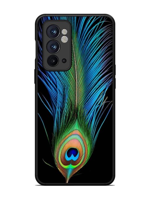 Peacock Feather Glossy Metal TPU Phone Cover for Oneplus 9RT (5G) Zapvi