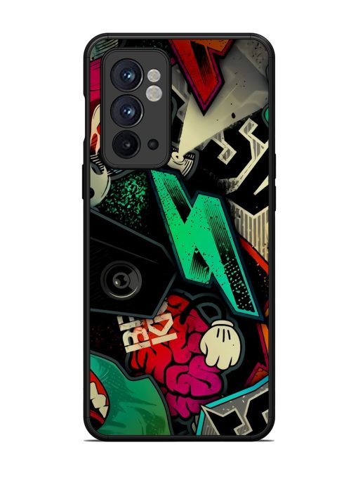 Graffiti Art Glossy Metal Phone Cover for Oneplus 9RT (5G) Zapvi