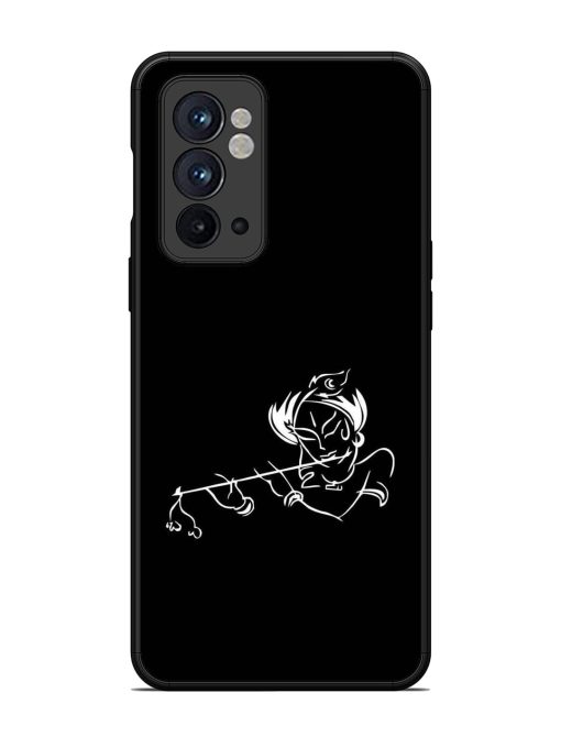 Krishna Flute Glossy Metal Phone Cover for Oneplus 9RT (5G)