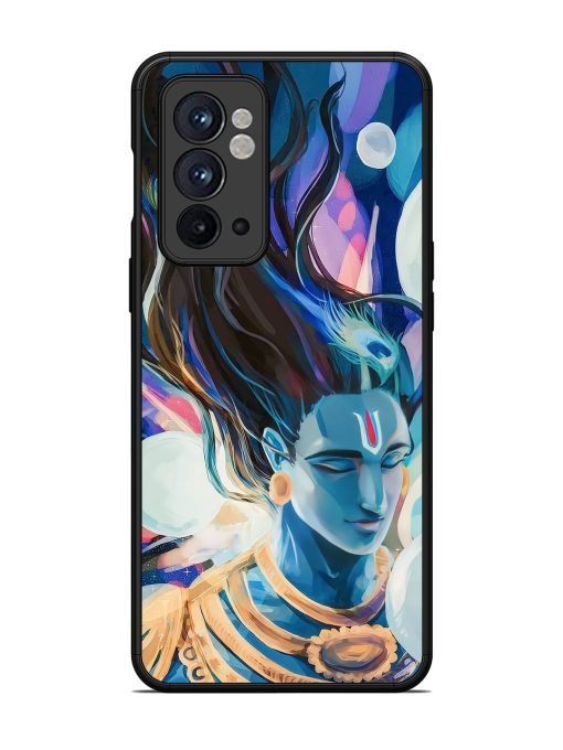 Bhagwan Sri Krishna Glossy Metal Phone Cover for Oneplus 9RT (5G) Zapvi