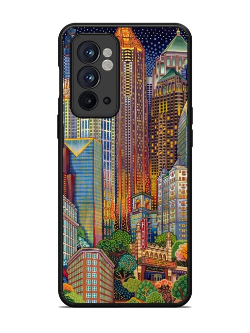 Cityscapes Art Glossy Metal Phone Cover for Oneplus 9RT (5G) Zapvi