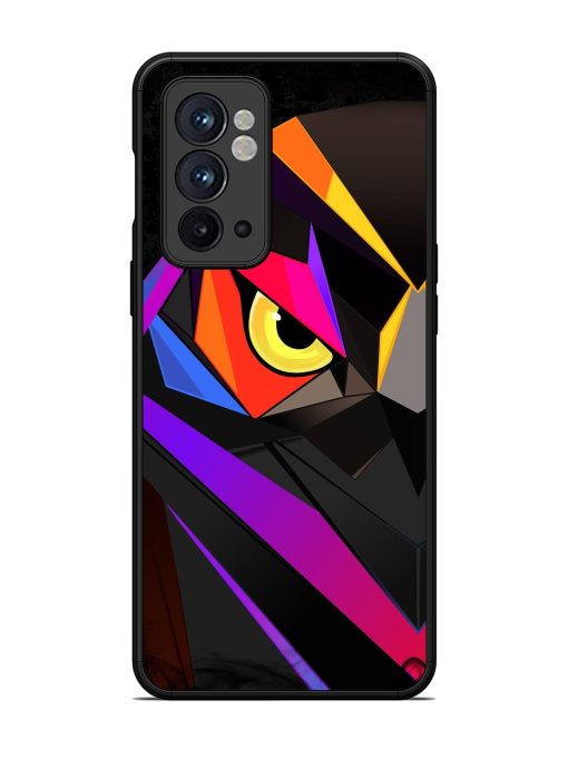 Wpap Owl Glossy Metal Phone Cover for Oneplus 9RT (5G) Zapvi