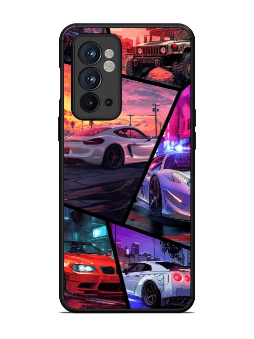 Ride In Pixels Glossy Metal Phone Cover for Oneplus 9RT (5G) Zapvi