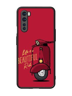 Life Is Beautiful Rides Glossy Metal Phone Cover for Oneplus Nord