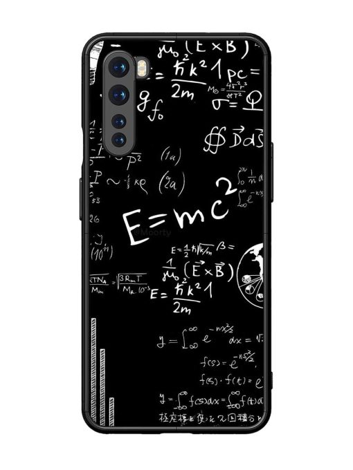 E=Mc2 Mass?Energy Equivalence Glossy Metal Phone Cover for Oneplus Nord Zapvi