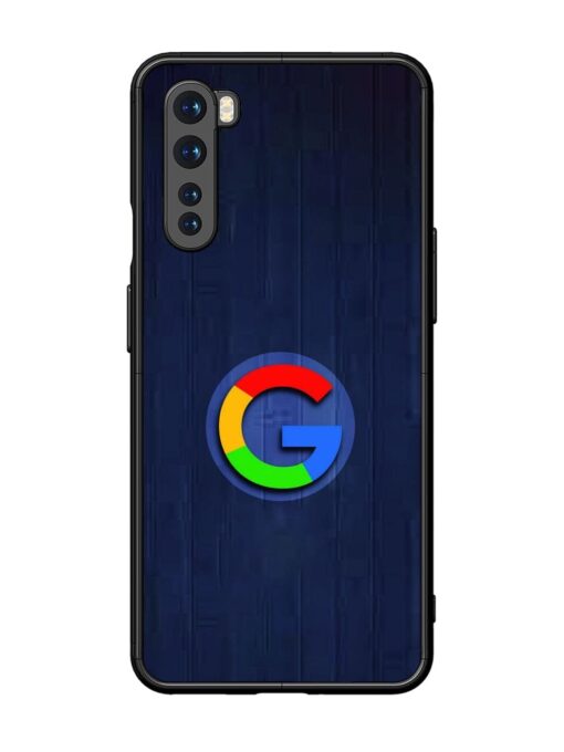 Google Logo Printed Glossy Metal TPU Phone Cover for Oneplus Nord Zapvi