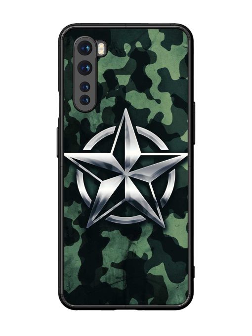 Indian Army Star Design Glossy Metal Phone Cover for Oneplus Nord