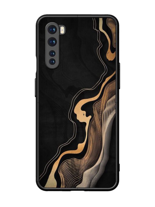 Abstract Art Glossy Metal TPU Phone Cover for Oneplus Nord