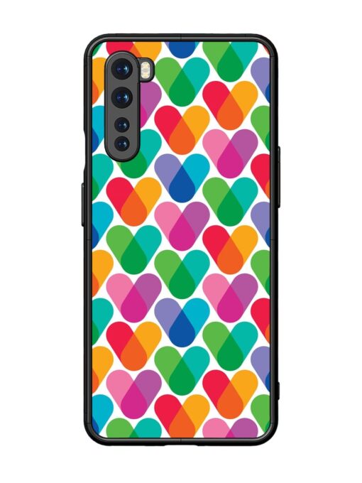 Overlapping Colors Colorful Glossy Metal TPU Phone Cover for Oneplus Nord