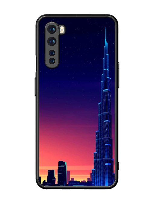 Burj Khalifa Abstract Glossy Metal Phone Cover for Oneplus Nord Zapvi