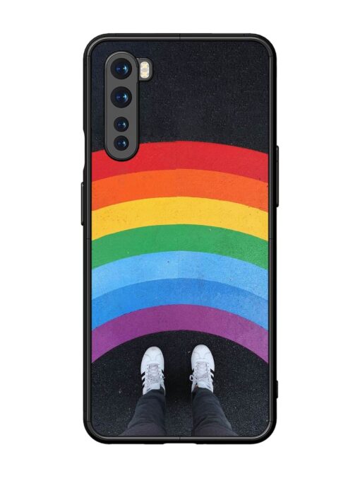 Legs Rainbow Glossy Metal TPU Phone Cover for Oneplus Nord Zapvi