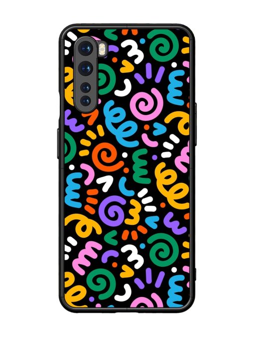 Colorful Seamless Vector Glossy Metal Phone Cover for Oneplus Nord Zapvi