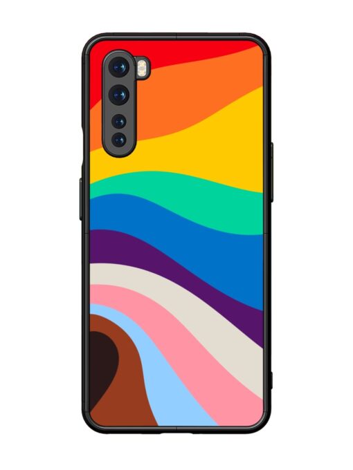 Minimal Pride Art Glossy Metal Phone Cover for Oneplus Nord