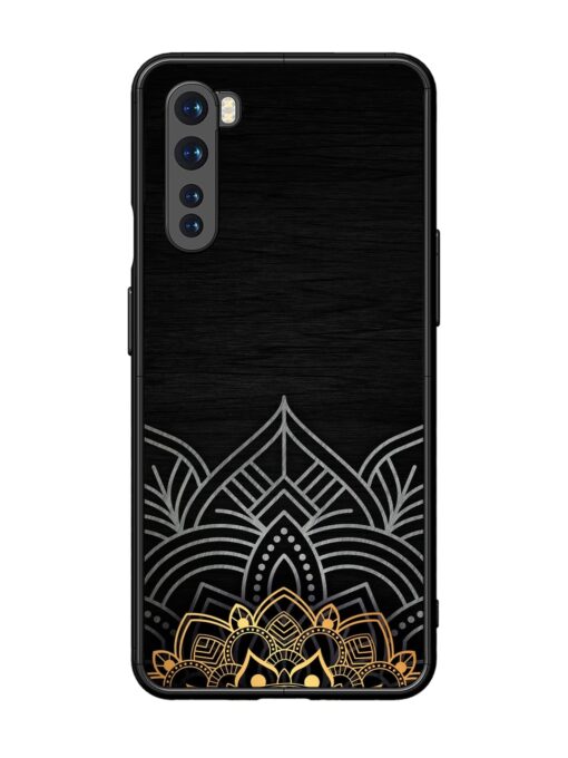 Decorative Golden Pattern Glossy Metal Phone Cover for Oneplus Nord