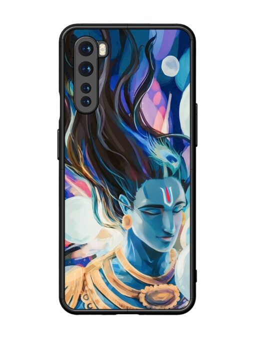 Bhagwan Sri Krishna Glossy Metal Phone Cover for Oneplus Nord Zapvi