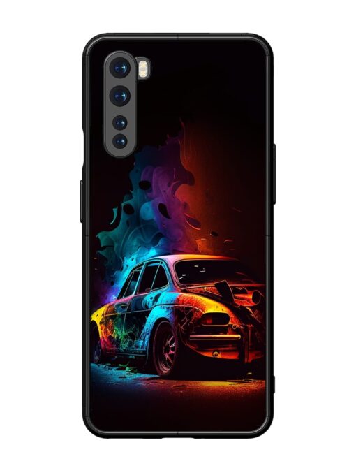 High Classic Car Art Glossy Metal Phone Cover for Oneplus Nord