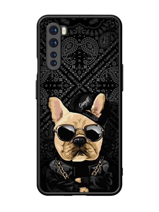 Gangsta Cool Sunmetales Dog Glossy Metal Phone Cover for Oneplus Nord Zapvi