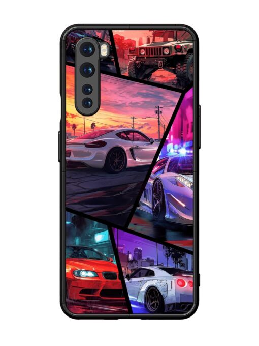 Ride In Pixels Glossy Metal Phone Cover for Oneplus Nord Zapvi