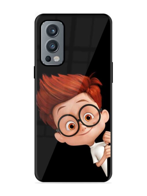 Smart Boy Cartoon Glossy Metal Phone Cover for Oneplus Nord 2 (5G) Zapvi