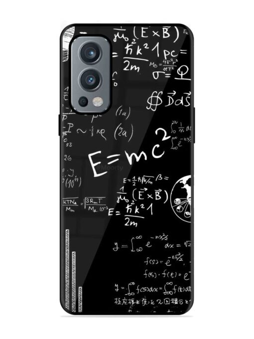 E=Mc2 Mass?Energy Equivalence Glossy Metal Phone Cover for Oneplus Nord 2 (5G) Zapvi