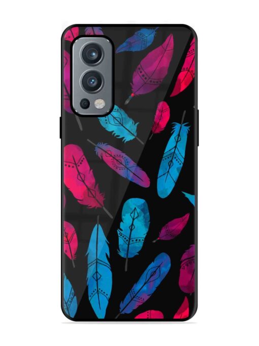 Feather Art Glossy Metal Phone Cover for Oneplus Nord 2 (5G)