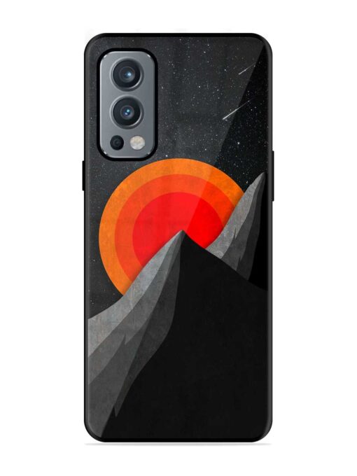 Black Mountain Glossy Metal Phone Cover for Oneplus Nord 2 (5G) Zapvi