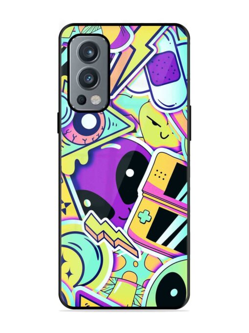 Scratch Art Glossy Metal Phone Cover for Oneplus Nord 2 (5G) Zapvi