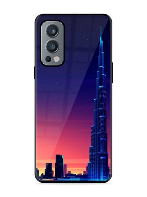 Burj Khalifa Abstract Glossy Metal Phone Cover for Oneplus Nord 2 (5G) Zapvi