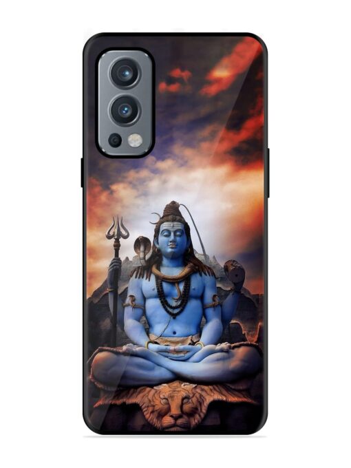 Jai Jai Shiv Glossy Metal Phone Cover for Oneplus Nord 2 (5G) Zapvi