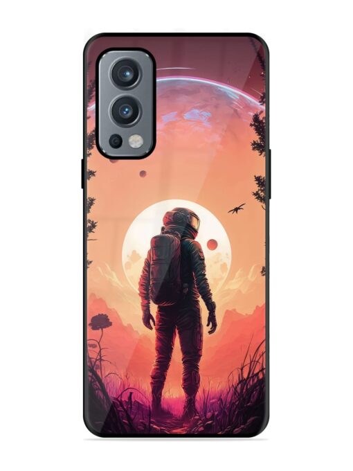 Red Sky At Morning Glossy Metal Phone Cover for Oneplus Nord 2 (5G) Zapvi